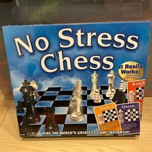No Stress Chess Board Game - Black and White